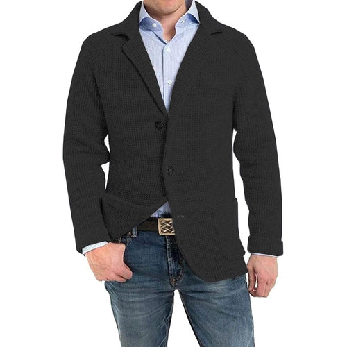 Achim | Men's Cardigan with Elegant Cut, Tailored Cardigan | My Sweet Wardrobe | Light Grey