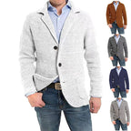 Achim | Men's Cardigan with Elegant Cut, Tailored Cardigan | My Sweet Wardrobe | Blue