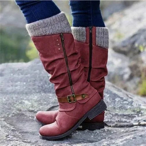 Ada | Women's Orthopedic Boots, Warm Winter Boots | My Sweet Wardrobe | Red