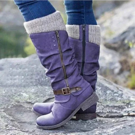 Ada | Women's Orthopedic Boots, Warm Winter Boots | My Sweet Wardrobe | Purple