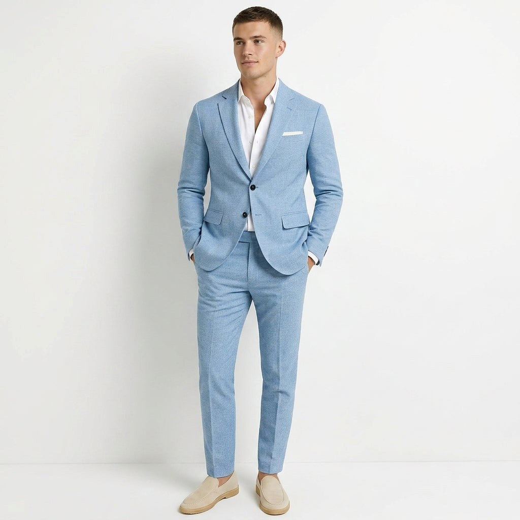 Adam | Men's Two-Piece Linen Suit, Modern Linen Suit | My Sweet Wardrobe