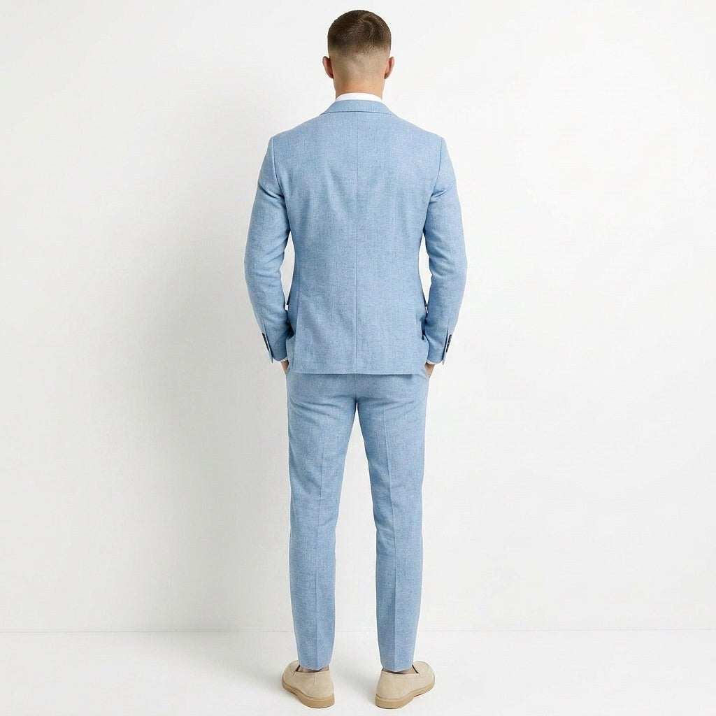 Adam | Men's Two-Piece Linen Suit, Modern Linen Suit | My Sweet Wardrobe