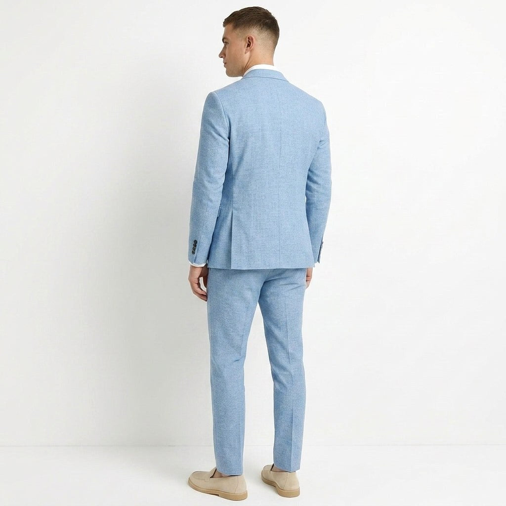 Adam | Men's Two-Piece Linen Suit, Modern Linen Suit | My Sweet Wardrobe