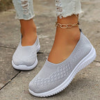 Adeline | Women's Orthopaedic Slip-On Trainers, Lightweight Comfort Shoes | My Sweet Wardrobe | Gray
