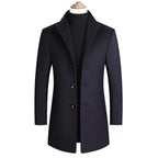 Aiden | Men's Long Winter Coat with Classic Tailoring, Refined Autumn Coat | My Sweet Wardrobe