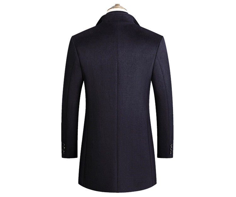 Aiden | Men's Long Winter Coat with Classic Tailoring, Refined Autumn Coat | My Sweet Wardrobe