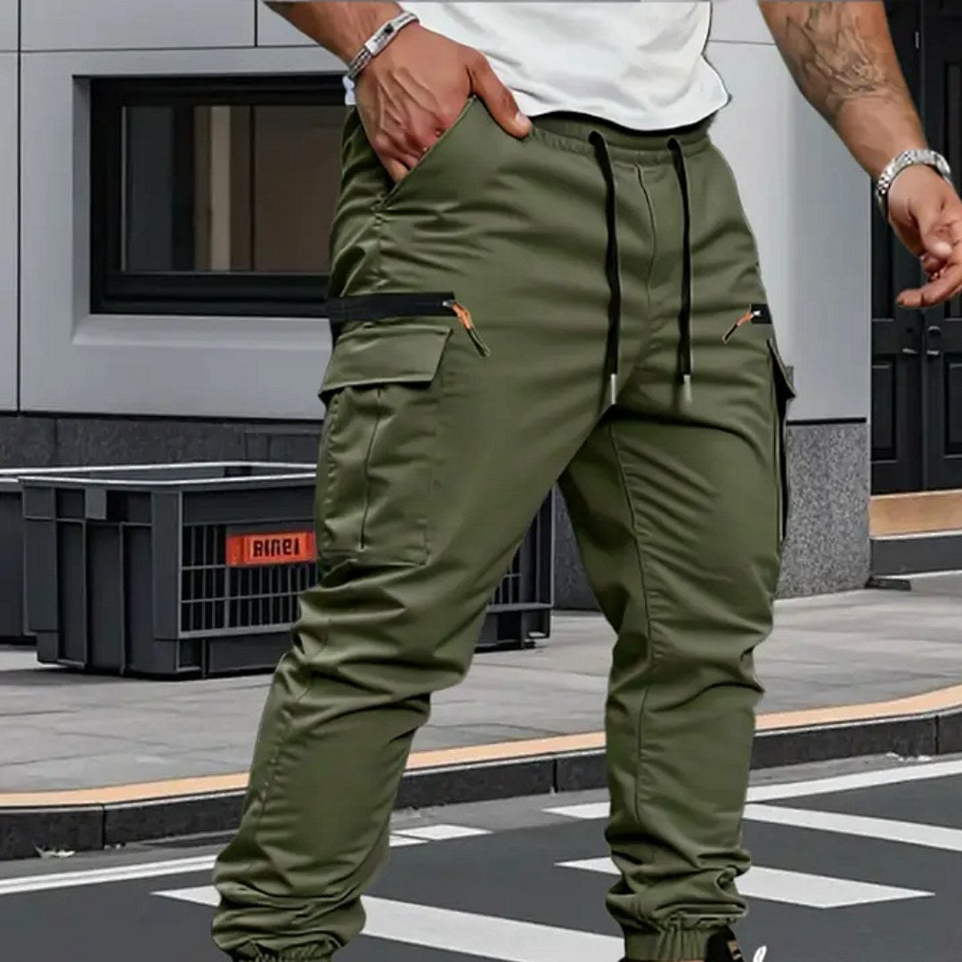 Alastair | Men's Stretch Jogger Trousers, Relaxed Fit Joggers | My Sweet Wardrobe | Grey