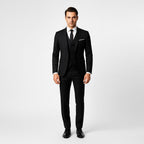 Alexander | Men's Three-Piece Suit with Waistcoat Formal, Elegant Suit Set | My Sweet Wardrobe | Black