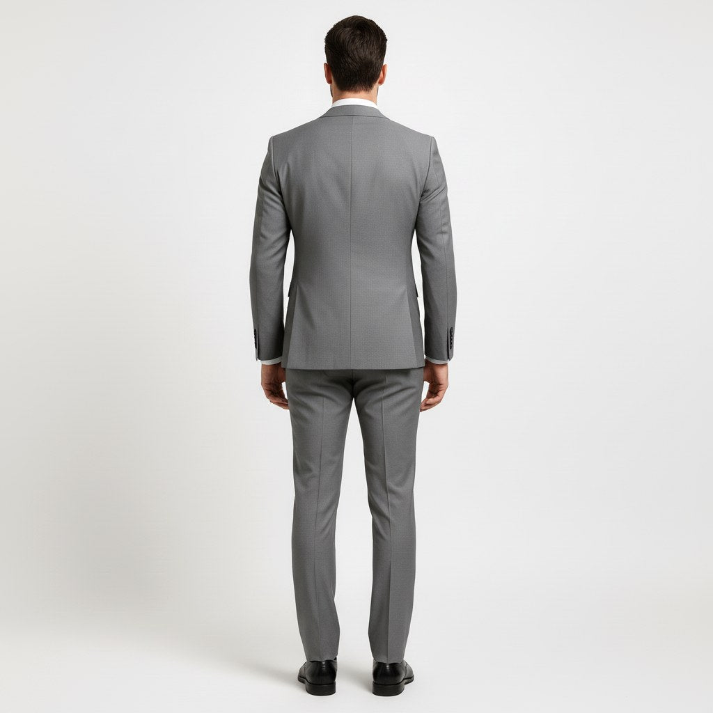 Alexander | Men's Three-Piece Suit with Waistcoat Formal, Elegant Suit Set | My Sweet Wardrobe | Pomegranate Red