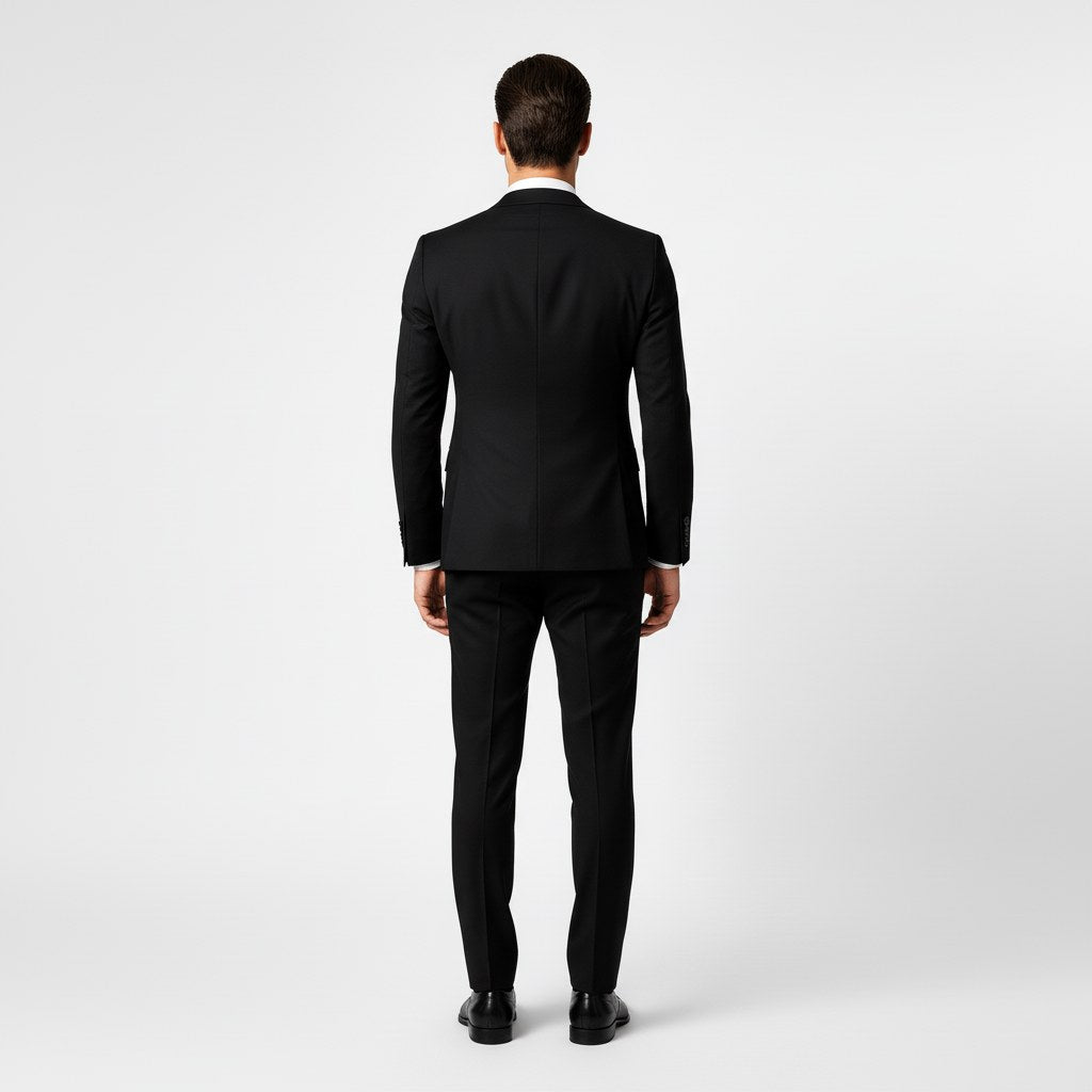 Alexander | Men's Three-Piece Suit with Waistcoat Formal, Elegant Suit Set | My Sweet Wardrobe | Black