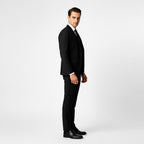 Alexander | Men's Three-Piece Suit with Waistcoat Formal, Elegant Suit Set | My Sweet Wardrobe | Black