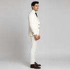 Alexander | Men's Three-Piece Suit with Waistcoat Formal, Elegant Suit Set | My Sweet Wardrobe | White