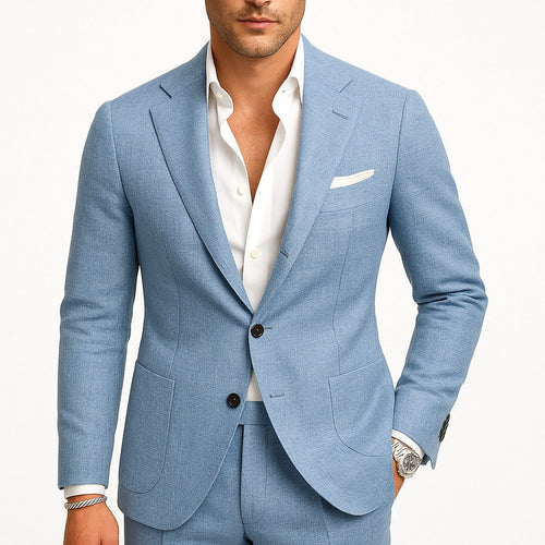 Alfie | Men's Tailored Two-Piece Suit, Jacket and Trousers | My Sweet Wardrobe | Beige