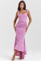Alicja | Women's Lace Evening Dress with Fitted Silhouette, Elegant Evening Dress | My Sweet Wardrobe