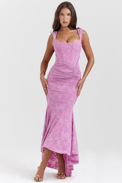 Alicja | Women's Lace Evening Dress with Fitted Silhouette, Elegant Evening Dress | My Sweet Wardrobe