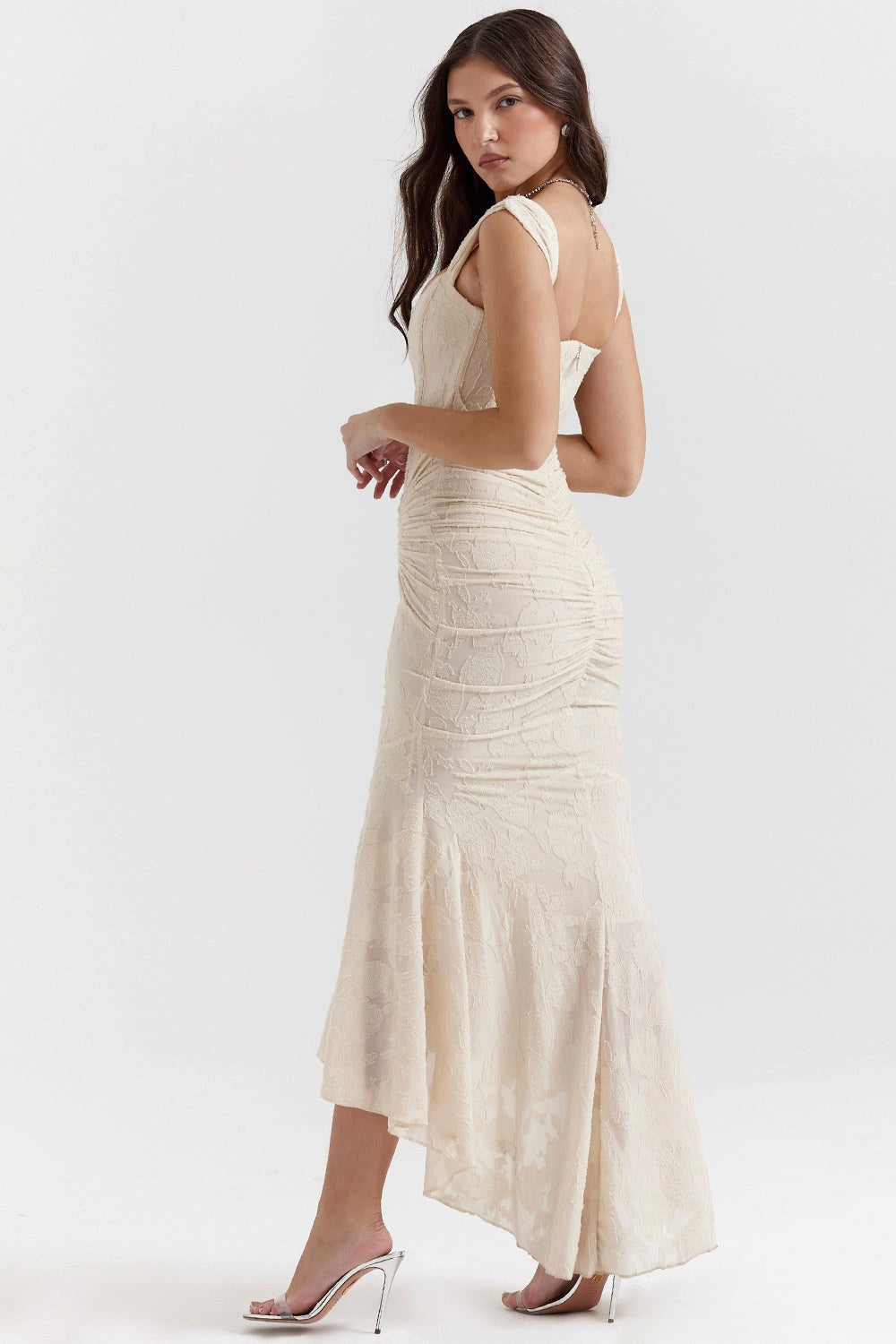 Alicja | Women's Lace Evening Dress with Fitted Silhouette, Elegant Evening Dress | My Sweet Wardrobe