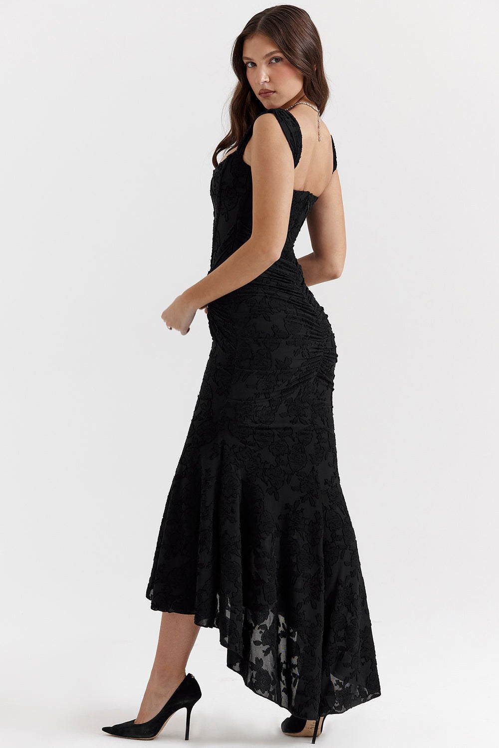 Alicja | Women's Lace Evening Dress with Fitted Silhouette, Elegant Evening Dress | My Sweet Wardrobe