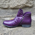 Amelia | Women's Orthopedic Ankle Boots, Gel-Sole Supportive Boots | My Sweet Wardrobe | Purple