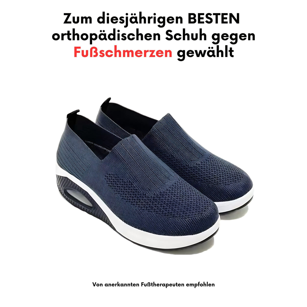 Amelie | Women's Cushioned Slip-On Shoes, Orthopaedic Comfort Shoes | My Sweet Wardrobe | White