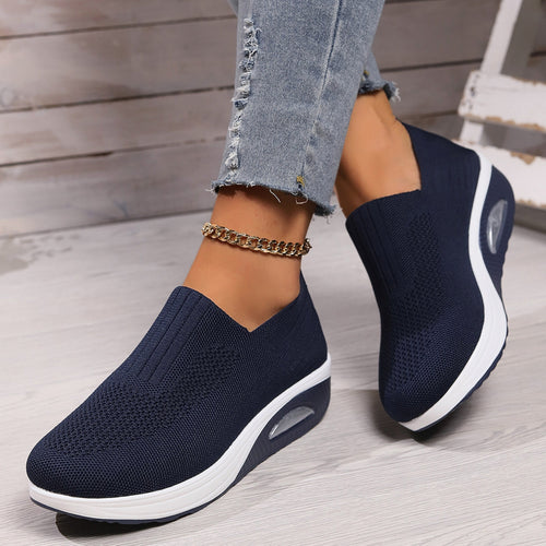Amelie | Women's Cushioned Slip-On Shoes, Orthopaedic Comfort Shoes | My Sweet Wardrobe | Black