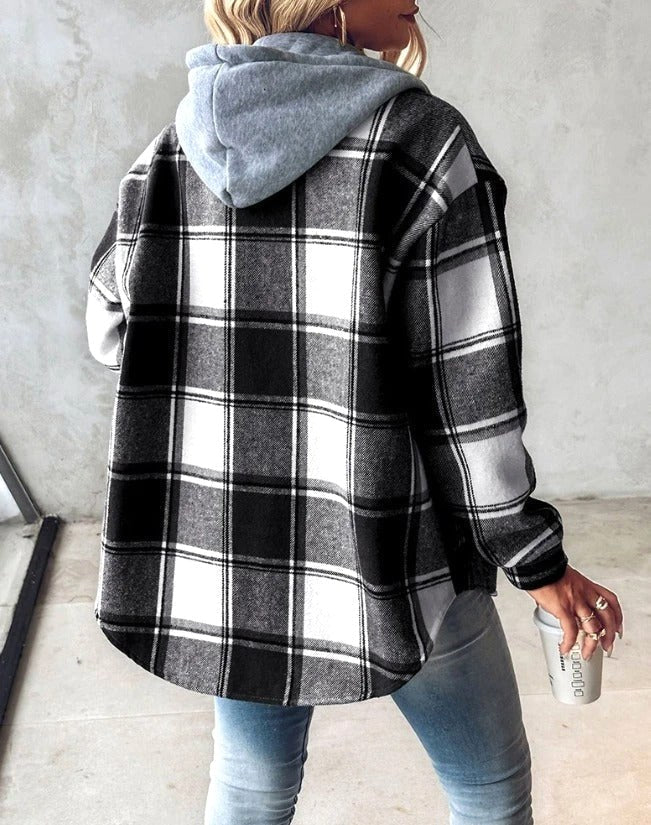 Anais | Women's Hooded Drawstring Hoodie, Loose-Fit Comfort Jacket | My Sweet Wardrobe