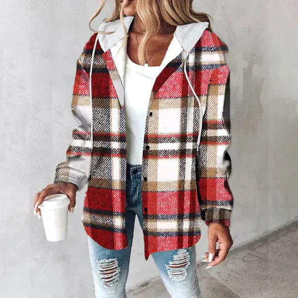 Anais | Women's Hooded Drawstring Hoodie, Loose-Fit Comfort Jacket | My Sweet Wardrobe