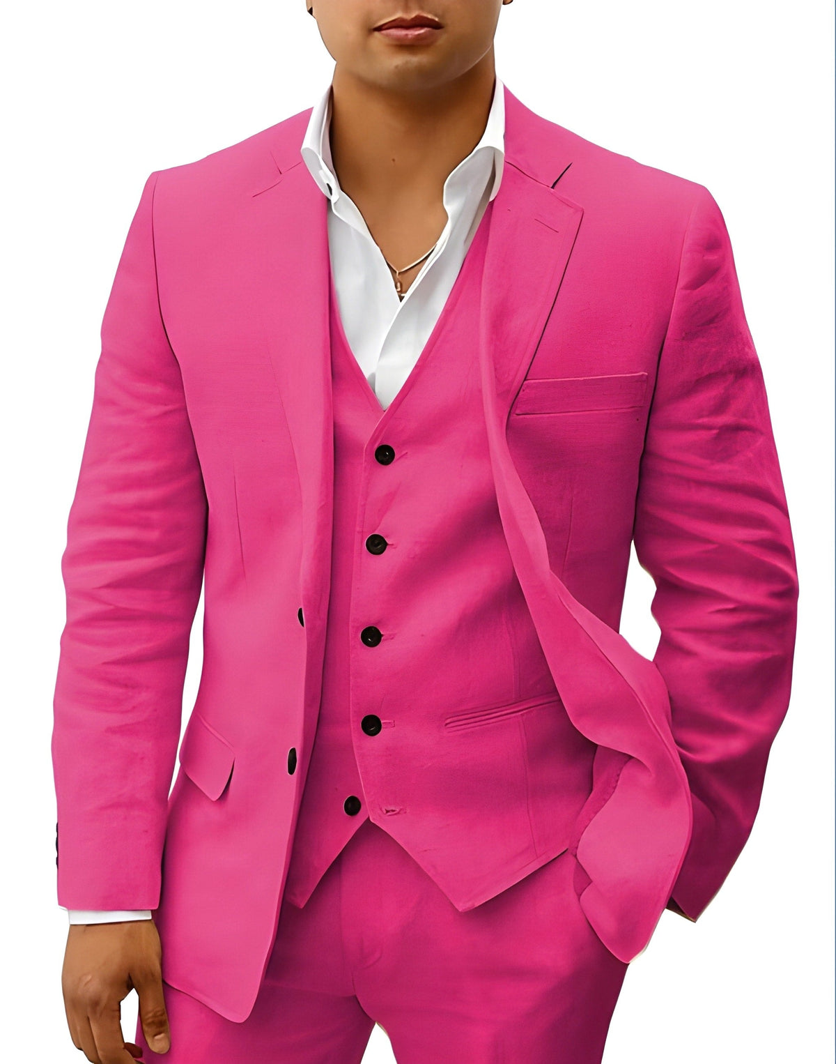Andreas | Men's Three-Piece Suit with Classic Blazer, Waistcoat and Trousers, Elegant Suit | My Sweet Wardrobe | Khaki
