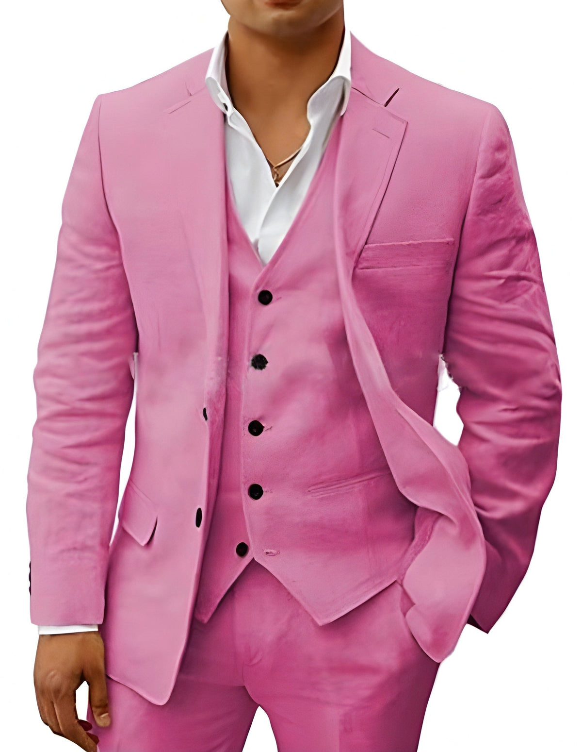 Andreas | Men's Three-Piece Suit with Classic Blazer, Waistcoat and Trousers, Elegant Suit | My Sweet Wardrobe | Khaki