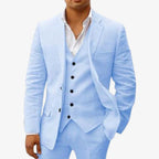 Andreas | Men's Three-Piece Suit with Classic Blazer, Waistcoat and Trousers, Elegant Suit | My Sweet Wardrobe | Beige