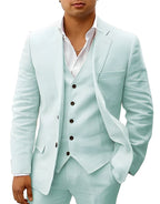 Andreas | Men's Three-Piece Suit with Classic Blazer, Waistcoat and Trousers, Elegant Suit | My Sweet Wardrobe | Brown