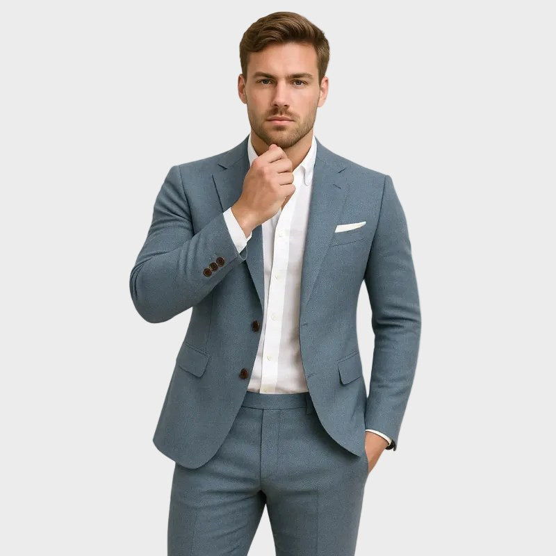 Andrew | Men's Slim-Fit Suit with Lapels, Two-Piece Suit | My Sweet Wardrobe