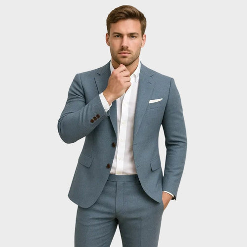 Andrew | Men's Slim-Fit Suit with Lapels, Two-Piece Suit | My Sweet Wardrobe