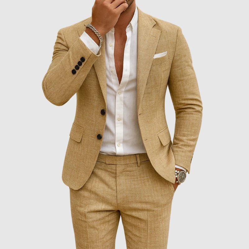 Andrew | Men's Slim-Fit Suit with Lapels, Two-Piece Suit | My Sweet Wardrobe