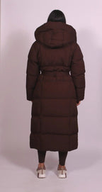Vivienne | Women's Long Quilted Winter Coat, Tailored Fitted Jacket | My Sweet Wardrobe | Black