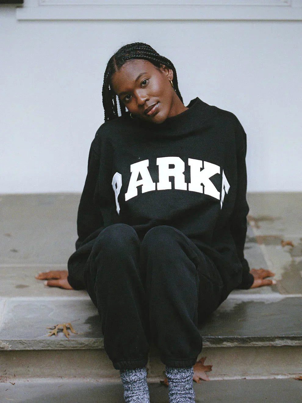 Annabelle | Women's Oversized Varsity Sweatshirt, Chenille Lettering Crewneck Jumper | My Sweet Wardrobe