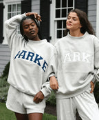 Annabelle | Women's Oversized Varsity Sweatshirt, Chenille Lettering Crewneck Jumper | My Sweet Wardrobe