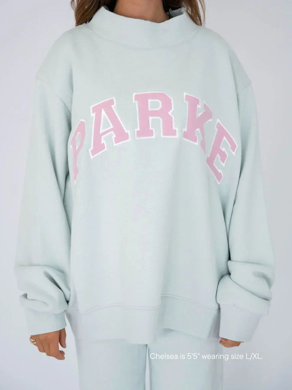 Annabelle | Women's Oversized Varsity Sweatshirt, Chenille Lettering Crewneck Jumper | My Sweet Wardrobe