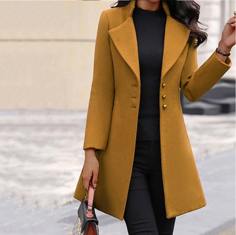 Annette | Women's Wool Tailored Coat, Prestige Winter Coat | My Sweet Wardrobe