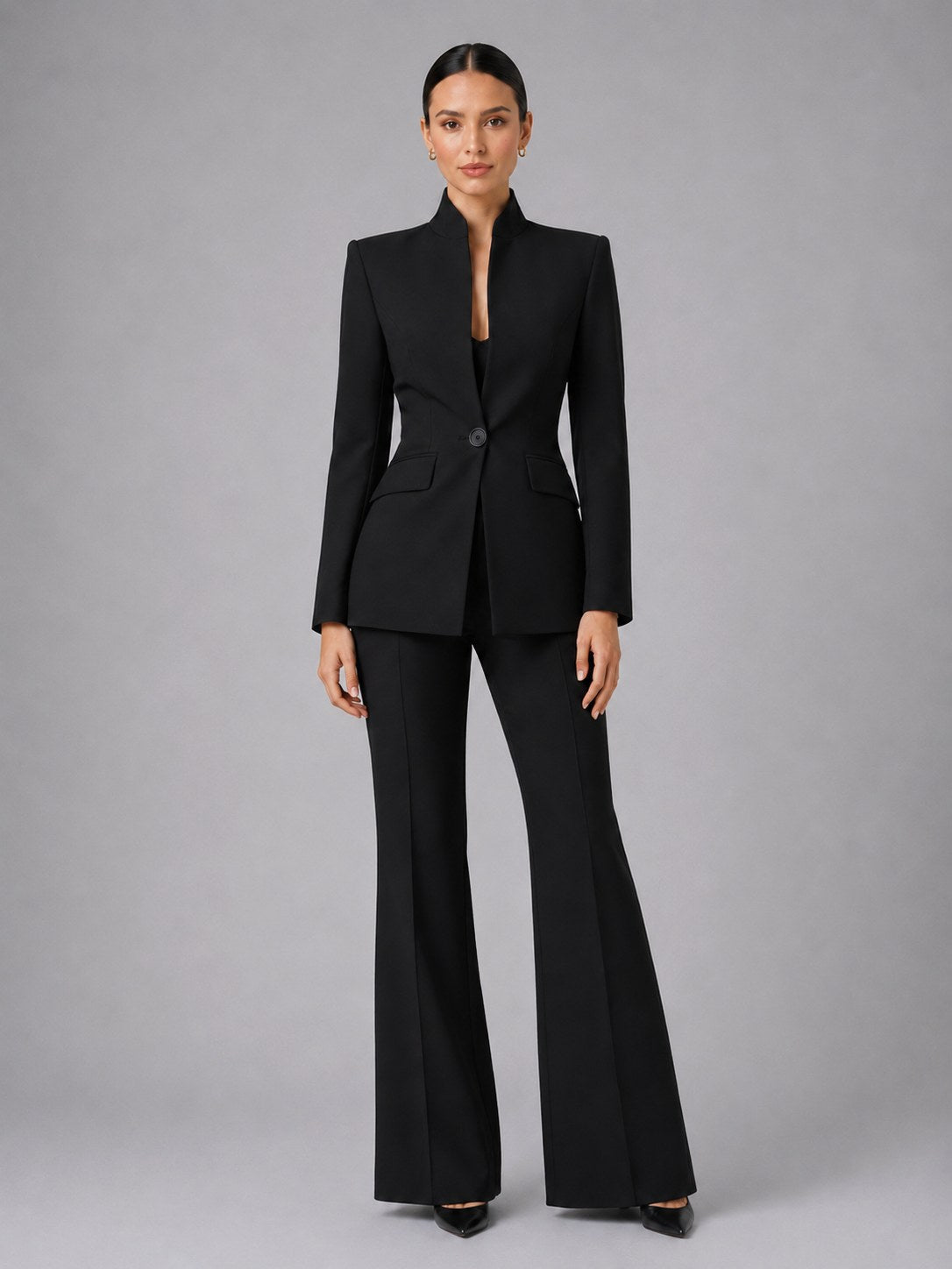 Annie | Women's Tailored Blazer & Trouser Suit Set, Smart Two-Piece Suit | My Sweet Wardrobe | Black