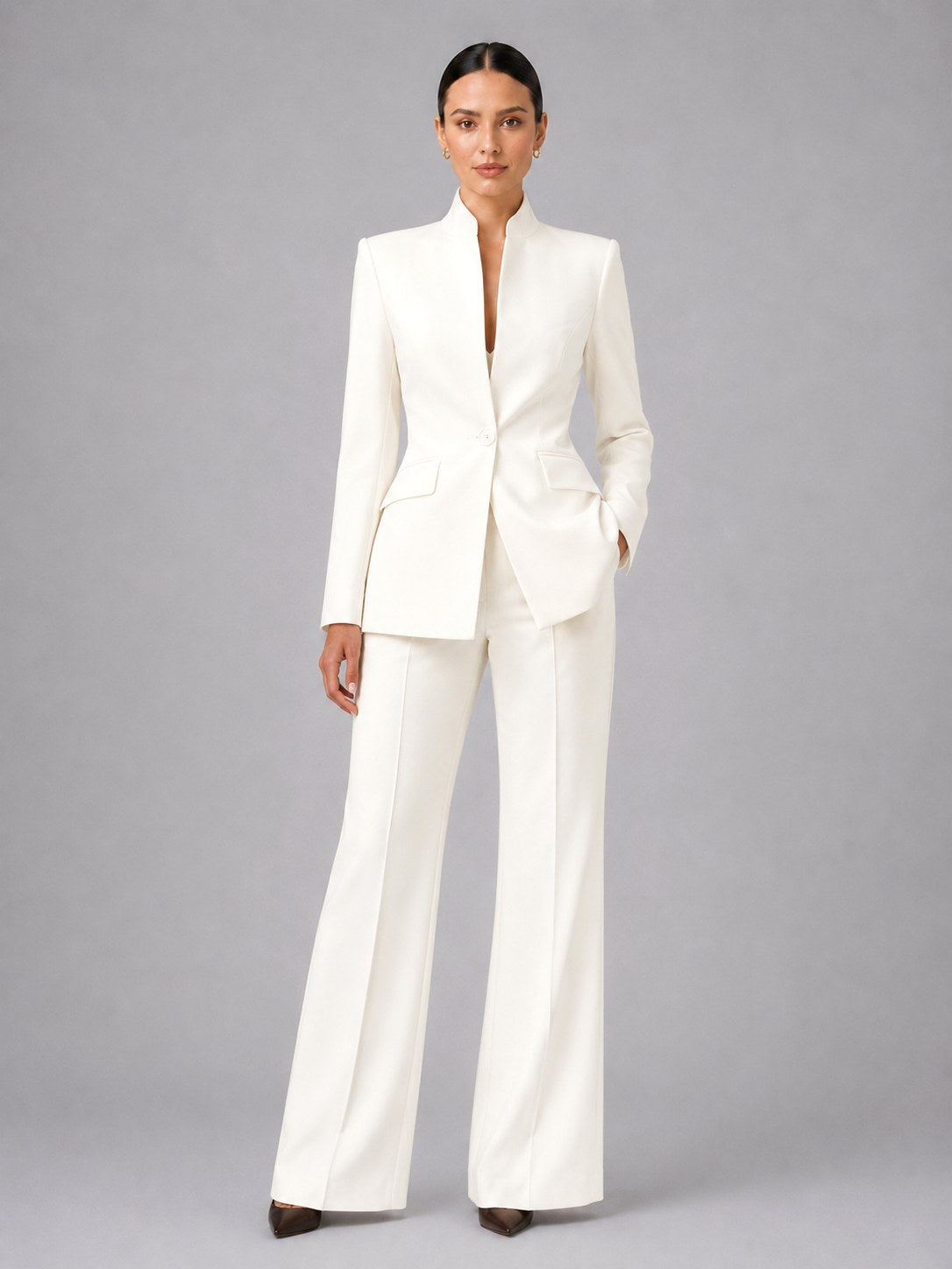 Annie | Women's Tailored Blazer & Trouser Suit Set, Smart Two-Piece Suit | My Sweet Wardrobe | Navy