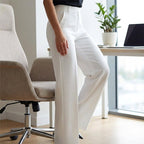 Antonina | Women's High-Waisted Wide-Leg Trousers, Smart Tailored Trousers | My Sweet Wardrobe