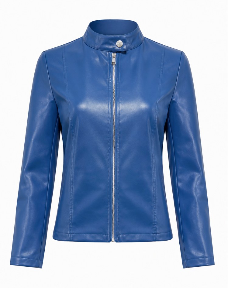 Arabella | Women's Tailored Leather Jacket with Zip Fastening, Classic Leather Jacket | My Sweet Wardrobe
