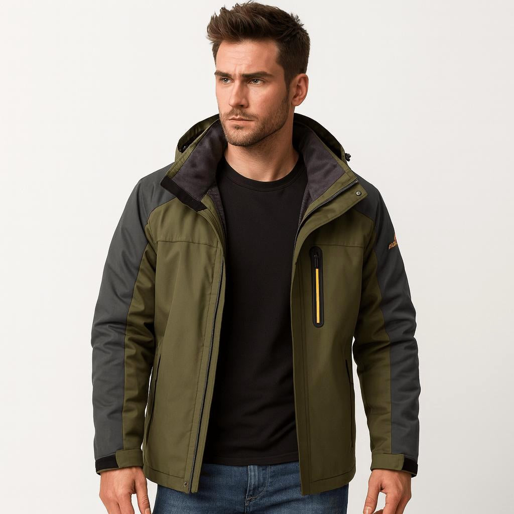Owen | Men's Waterproof Breathable Outdoor Jacket, Hooded Rain Jacket | My Sweet Wardrobe