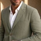 Alexander | Men's Linen Blazer in Smart Casual Style, Lightweight Summer Jacket | My Sweet Wardrobe