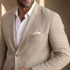 Alexander | Men's Linen Blazer in Smart Casual Style, Lightweight Summer Jacket | My Sweet Wardrobe