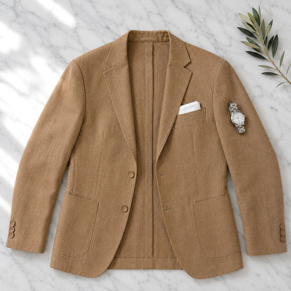 Alexander | Men's Linen Blazer in Smart Casual Style, Lightweight Summer Jacket | My Sweet Wardrobe