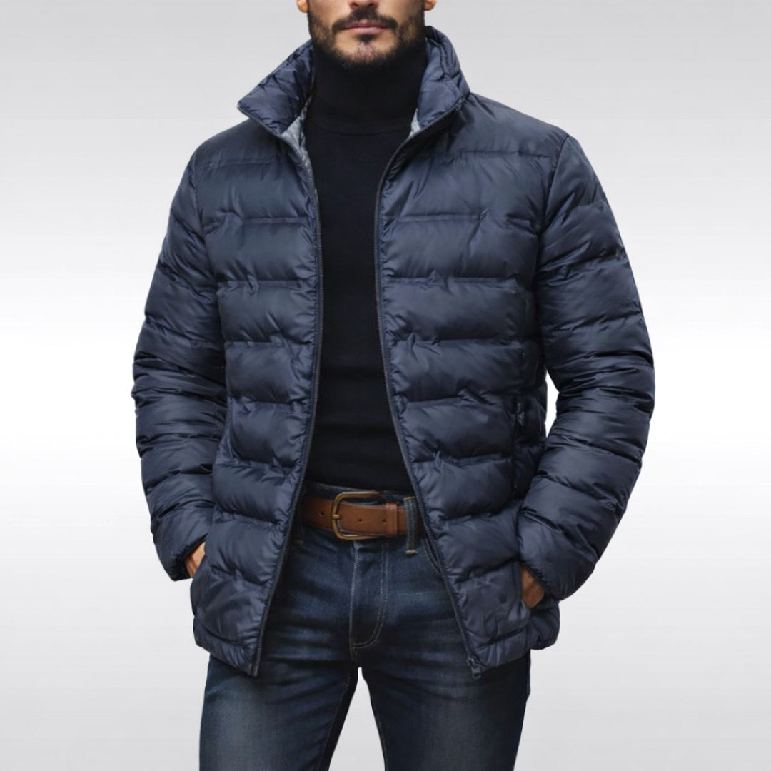Armin | Men's Quilted Jacket with Modern Design, Warming Autumn Jacket | My Sweet Wardrobe | Grey