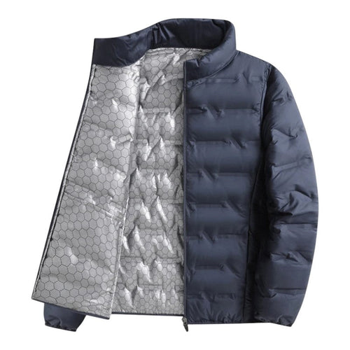 Armin | Men's Quilted Jacket with Modern Design, Warming Autumn Jacket | My Sweet Wardrobe | Grey