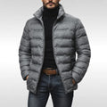 Armin | Men's Quilted Jacket with Modern Design, Warming Autumn Jacket | My Sweet Wardrobe | Grey