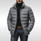 Armin | Men's Quilted Jacket with Modern Design, Warming Autumn Jacket | My Sweet Wardrobe | Grey